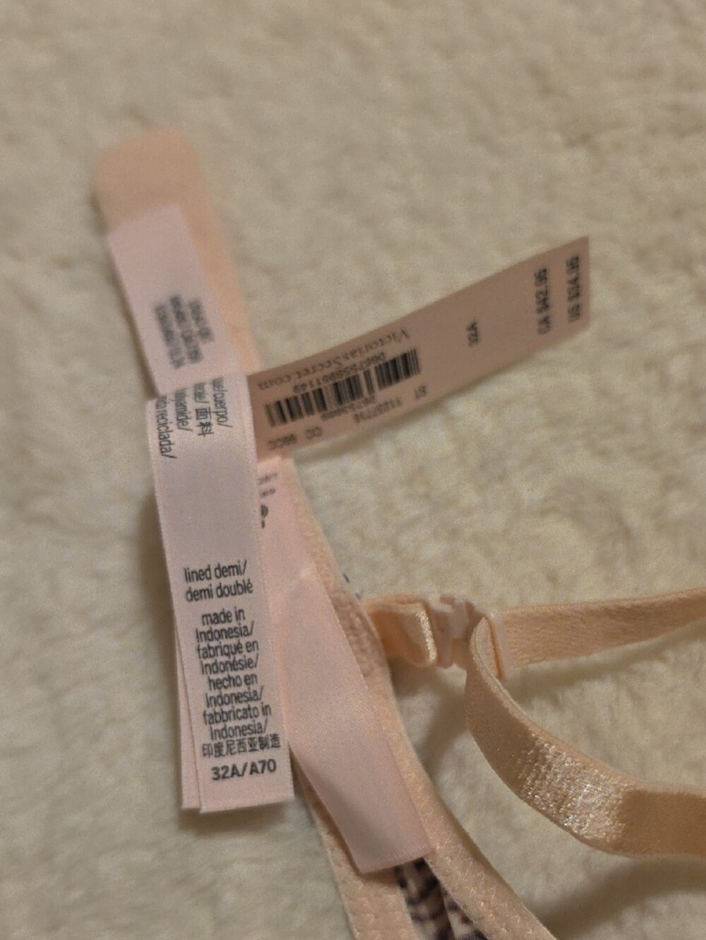 NWT Victoria's Secret Pink Leopard Print 32A Bra LIGHTLY LINED - Picture 6 of 14